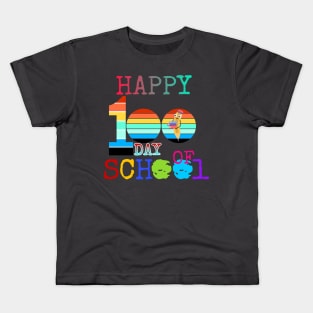 Happy 100th Day of School 100 Days of School Teacher Student T-Shirt Kids T-Shirt